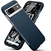 CYRILL UltraColor Compatible with Google Pixel 8a Case, Matte Silicone [Anti-Fingerprint] Shock-Absorbent Blue Phone Case for