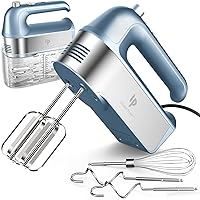 Hand Mixer Electric, 450W Kitchen Mixers with Scale Cup Storage Case, Turbo Boost/Self-Control Speed + 5 Speed + Eject Button