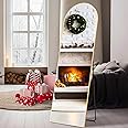 Sweetcrispy Arched Full Length Mirror 59"x16" Full Body Floor Mirror Standing Hanging or Leaning Wall, Arch Wall Mirror with 