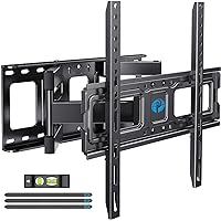 Pipishell Full Motion TV Wall Mount for 26-65 inch TVs, up to 99lbs and VESA 400x400mm, Wall Mount TV Bracket with Articulati