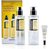 COSRX Glass Skin Starter Set, Advanced Snail 96% Mucin Power Essence (3.38 fl.oz*2) & Retinol 0.1% Cream Mini Sample (0.1 oz)