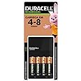 DURACELL - Carregador de Pilhas Recarregáveis AA e AAA Com 4 Pilhas AA