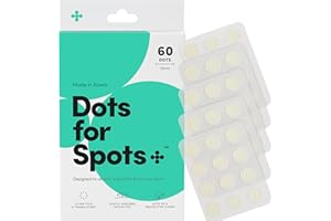 Dots for Spots Pimple Patches for Face - Pack of 60 Hydrocolloid Blemish Patch - Invisible Zit Stickers Treatment for Face an