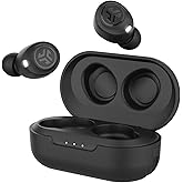 JLAB Audio Jbuds Air True Wireless Signature Bluetooth Earbuds, Charging Case, Black, IP55 Sweat Resistance, Bluetooth 5.0 Co