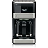 Braun Brew Sense Drip Coffee Maker, 12 cup, Black