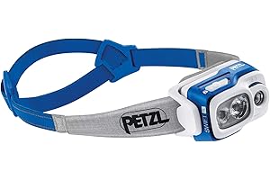 PETZL, Swift RL Rechargeable Headlamp with 900 Lumens & Automatic Brightness Adjustment