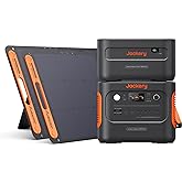 Jackery 1000 Plus Solar Generator Kit - 2528Wh Portable Power Station, 2x100W Solar Panels, 2000W Output - For RV, Camping, E