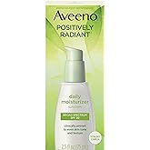 Aveeno Positively Radiant Daily Facial Moisturizer with Total Soy Complex and Broad Spectrum SPF 30 Sunscreen, Oil-Free and N