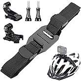 Vented Helmet Strap Mount, Adjustable Bike Helmet Strap Head Belt Holder Compatible with Insta360 One X2 X R, Gopro Hero Seri