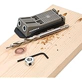 Massca Twin Pocket Hole Jig Kit – Adjustable & Easy to Use Joinery Pocket Screw Jig for Woodworking - Pocket Jig Tool with Dr