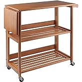 Winsome Radley Kitchen Cart, Light Oak