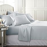 Danjor Linens Queen Sheet Set - 6 Piece Set including 4 Pillowcases - Deep Pockets - Breathable, Soft Bed Sheets - Wrinkle Fr