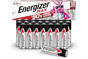 Energizer AA Batteries Double A Max Alkaline Battery, 24 Count