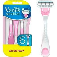 Gillette Venus Disposable Razors For Women, Venus Sensitive Womens Razors, 6 Count