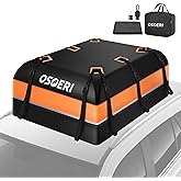 Osoeri Car Roof Carrier Bag, 21 Cubic Feet Waterproof 840D Rooftop Cargo Carrier Bag for All Top of Vehicle, includes Topper 