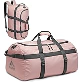 G4Free Gym Bag for Women Men 45L Duffle Backpack with Shoe Compartment Water Resistant Travel Weekender Bag, Pink