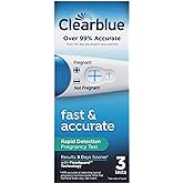 Clearblue Rapid Detection Pregnancy Test, Home Pregnancy Kit, 3 Count