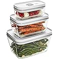 ZWILLING Fresh & Save 3-pc Glass Food Storage Container, Meal Prep Container, Assorted Sizes