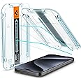 Spigen Tempered Glass Screen Protector [GlasTR EZ FIT] designed for iPhone 15 Pro [Case Friendly] - 2 Pack