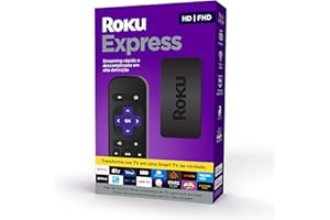 Roku Express - Streaming player Full HD, Transforma sua TV em Smart TV, Com controle remoto e cabo HDMI incluídos