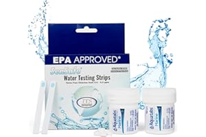Aquatabs Marine - Boat Drinking Water Essentials Kit - 200 Water Purification Tablets + 50 Water Chlorine Test Strips - Maint