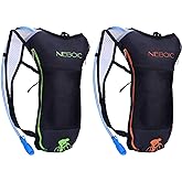 Neboic 2Pack Hydration Backpack Pack with 2L Hydration Bladder - Lightweight Water Backpack Keeps Water Cool up to 4 Hours wi