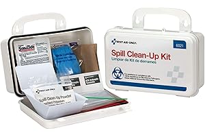 First Aid Only 6021 21-Piece Body Fluid Clean Up Kit in Weatherproof Plastic Case