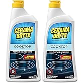 Cerama Bryte Removes Tough Stains Cooktop and Stove Top Cleaner for Glass - Ceramic Surfaces, 2-18 oz