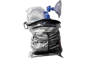 CPR Training Bag Valve Mask (BVM) ADULT/CHILD in Mesh Bag, BVM-3081-001