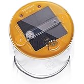 MPOWERD Luci Original: Solar Inflatable Camping Lantern Rechargeable via Solar or USB-C, 65 Lumens, Clear Finish + Warm LEDs,