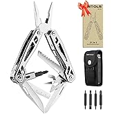 Gifts for Men, WETOLS Multitool Needle Nose Pliers,21-in-1 Stainless Steel Multi Tool Pocket Knife with Sleeve,Self-locking S