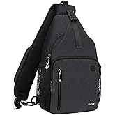 MOSISO Sling Backpack Bag, Crossbody Shoulder Bag Travel Hiking Daypack Chest Bag with Front Square Pocket&USB Charging Port