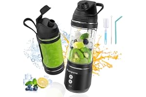 Personal Mini Blender,24oz Portable Blender for Shakes and Smoothies,USB Rechargeable Travel Blender,300Watt,BPA Free,Intelli