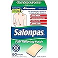 Salonpas Pain Relieving Patch for Back, Neck, Shoulder, Knee Pain and Muscle Soreness - 8 Hour Pain Relief - 60 Count