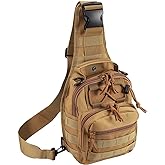 Novemkada Tactical Shoulder Bag,1000D Outdoor Military Sling Daypack Backpack