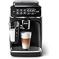 Philips 3200 Series Fully Automatic Espresso Machine, LatteGo Milk Frother, 5 Coffee Varieties, Intuitive Touch Display, 100%