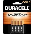 Duracell - CopperTop AAA Alkaline Batteries - long lasting, all-purpose Triple A battery for household and business - 4 count