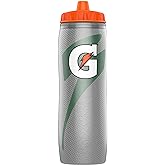 Gatorade Insulated Squeeze Bottle, Silver, 30oz