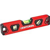 CRAFTSMAN Torpedo Level, 9 Inch, With Shock Absorbing End Caps (CMHT82390)