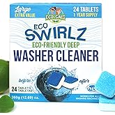 Eco-Gals Eco Swirlz Washing Machine Cleaner, 24 Count