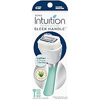 INTUITION Schick Intuition Sensitive Razor for Women with Sleek Razor Design and 3 Refills