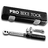 PRO BIKE TOOL 3/8 Inch Drive Click Torque Wrench Set, 10 to 60 Nm – Bicycle Maintenance Kit for Road & Mountain Bikes - Motor