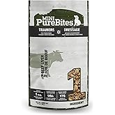 PureBites Mini Beef Freeze Dried Dog Treats, 1 Ingredient, Made in USA, 3oz