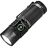 Sofirn SC21 Mini Small Flashlight 1000 Lumen, USB Rechargeable Keychain Light with Super Bright LH351D LED, Magnetic Tail, Sm