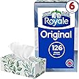 Royale Original 2 Ply Facial Tissue, Soft & Strong, 6 Tissue Boxes, 126 Tissues Per Box