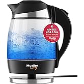 Mueller Ultra Kettle: Model No. M99S 1500W Electric Kettle with SpeedBoil Tech, 1.8 Liter Cordless with LED Light, Borosilica