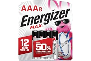 Energizer AAA batteries, Max Triple A Alkaline, 8 Count