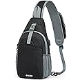 G4Free Sling Bag RFID Crossbody Sling Backpack with USB Charging Port, Travel Hiking Daypack Shoulder Chest Bag for Women Men