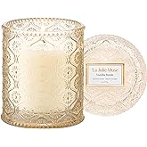 LA JOLIE MUSE Vanilla Bomb Candle, Vanilla Scented Candles Gifts for Women, Natural Soy Candles for Home Scented, 6 oz 40 Hou