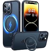 TORRAS Magnetic Ostand for iPhone 14 Pro Max Case, [Military Grade Drop Tested][Compatible with MagSafe][Built in Kickstand] 